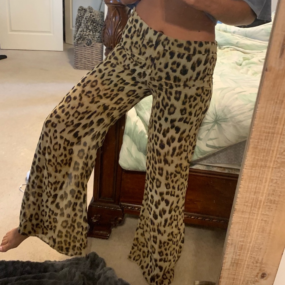 Cheetah flair pants